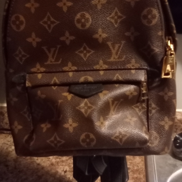 Louis Vuitton Palm Springs MM Backpack. Brown/Black - Picture 3 of 5